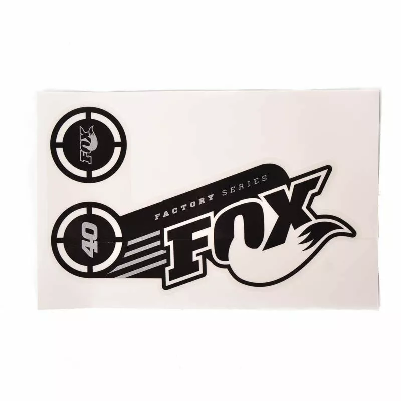 Fox Shox Kit Adesivi 2014 Forcella 40 Factory Logo Nero/bianco