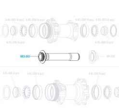 Fulcrum Perno Mozzo Rapid Red 3 Anteriore
