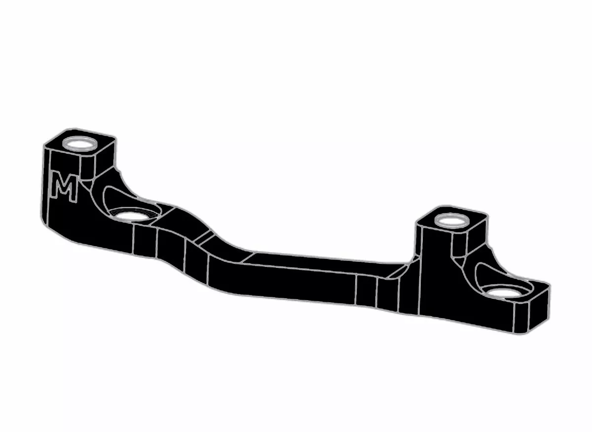 HOPE Adattatore Dischi Ptp 160/200 180/220 M Nero