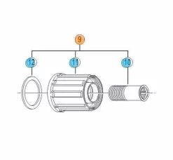 Shimano Corpetto Ruota Libera Completo Fh-rm66