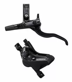 Shimano Impianto Freno A Disco Mt4100 4 Pistoni Anteriore Nero