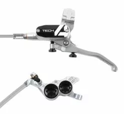 Impianto Frenante Hope Tech 4 V4 Braided Nero/Silver