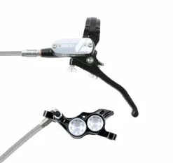 Impianto Frenante Hope Tech 4 V4 Braided Nero/Argento