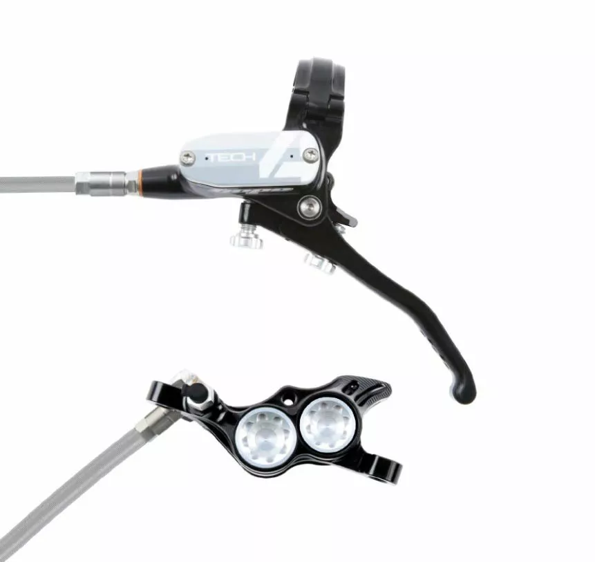 Impianto Frenante Hope Tech 4 V4 Braided Nero/Argento