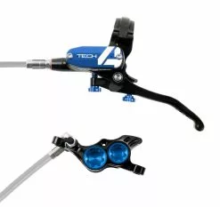 Impianto Frenante Hope Tech 4 V4 Braided Nero/Blu