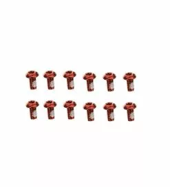 Baradine Kit Viti Torx Fissaggio Disco Rosso Anodizzato 12 Pezzi